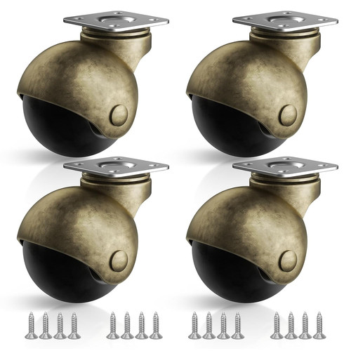 Brass caster wheels pack - wheels,