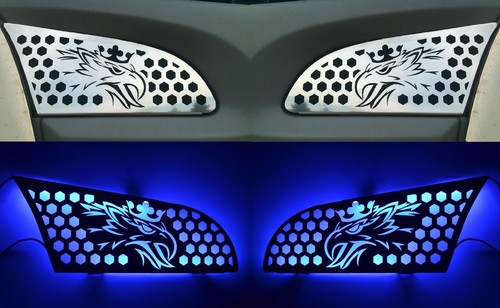 Led illuminated blue stainless - led,
