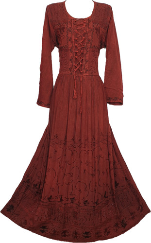 Maxi dress long sleeve crinkle - maxi,
