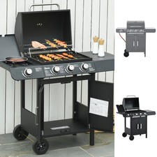 Gas Barbecue Grill 3+1 Burner