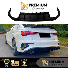 Audi S3 A3 S Line Diffuser 8Y Saloon Rear Lip Valance 2020+ Body Kit Bumper Lip