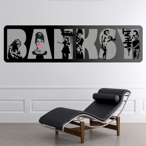 Signature banksy wall sticker - signature,