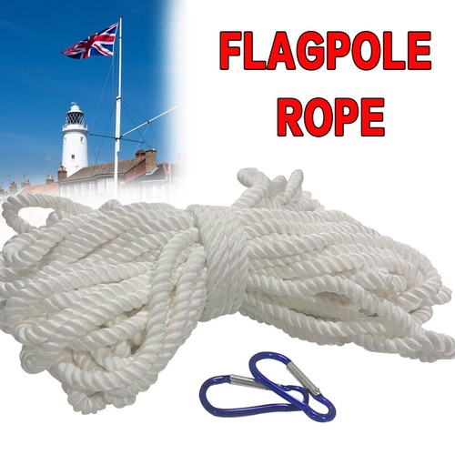 6mm white flagpole - 6mm,