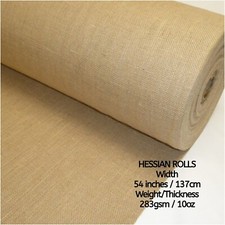 HESSIAN FABRIC Burlap Schools Upholstery Festivals Craft width 137cm 54 inch
