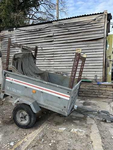 Small galvanised trailer - galvanised,