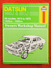 Datsun 140J & 160J SSS Haynes Workshop Manual from 1973 to 1975.