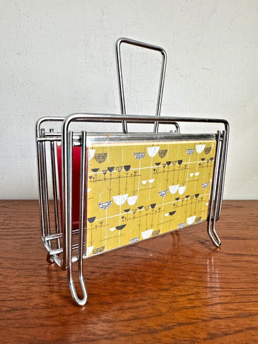 Midcentury letter rack - , w/