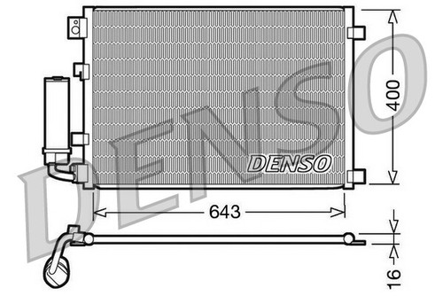 Denso dcn46002 condenser - denso, condenser,