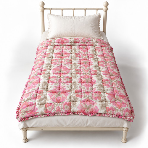 Vintage retro quilted - vintage, floral