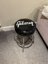 Gibson Guitar Stool Bar Stool Swivel Vinyl Top Stainless Steel Frame