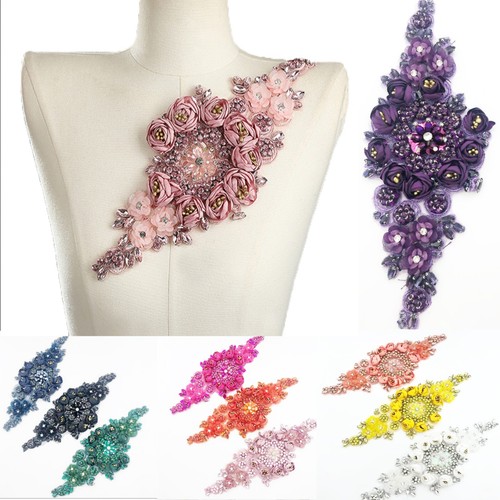 Floral lace applique - x,