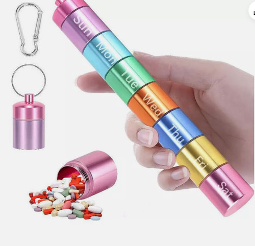Pill box organizer - pill, 7
