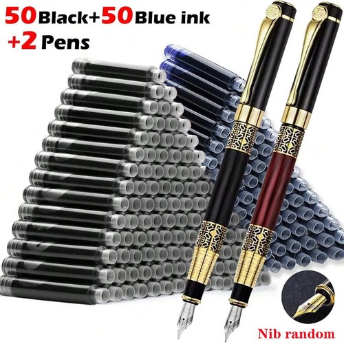 Retro metal fountain pen set - metal,