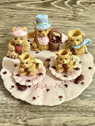 Vintage tea set - tea, teddy
