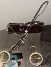Vintage Luxi Pram, Cradle And Doll With Accessories