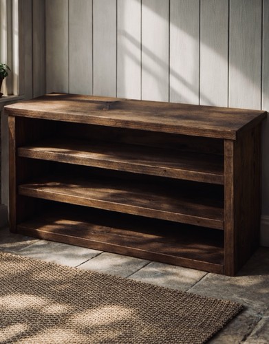 Rustic shoe bench handmade - bench,