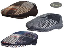 Patchwork Flat Cap Check