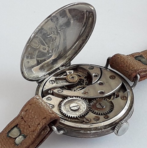 Ww1 silver cased trench - ww1,