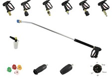 Pressure Washer Gun Lance Nozzle Multi Choice Set Up Free Snow Foam Lance 120 cm