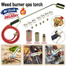 Propane Butane Gas Torch Burner Blow Kit Roofers Roofing Brazing & Hose Long Arm
