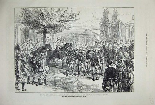 Old antique print - old,