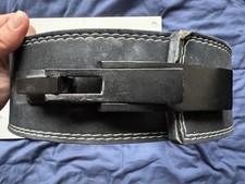 10MM Lever Belt Black IPF Approved Powerlifting - Small 29”-35” Strength Shop UK