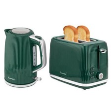 Green Kettle and Toaster Set