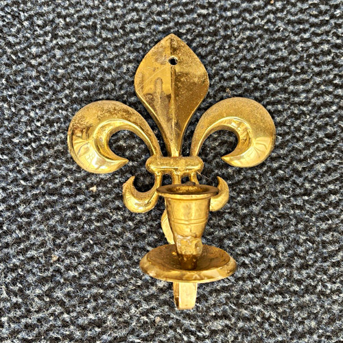Gold tone fleur lis - gold,