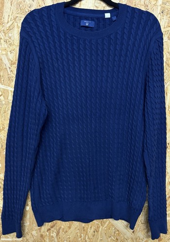 Mens gant cable knit - gant, crew