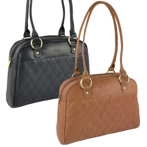 Ladies soft leather shoulder - leather,