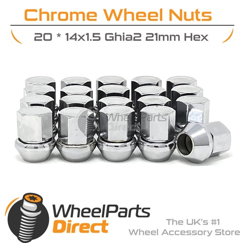 Wheel nuts 14x1 chrome - 14x1.5,