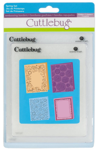 Cuttlebug spring embossing - spring,