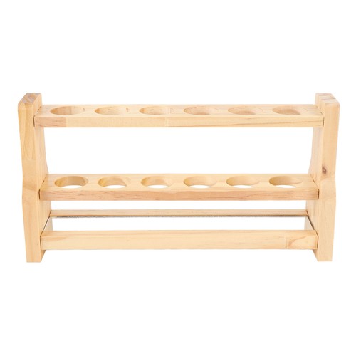 Wooden test tube rack storage - test,