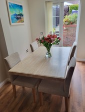 Italian Marble Dining Table( Barker & Stonehouse ) with 4 Chairs ( Next )