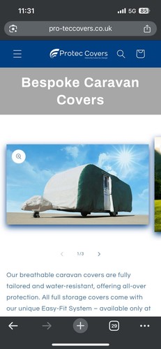 Protec made measure caravan - made,