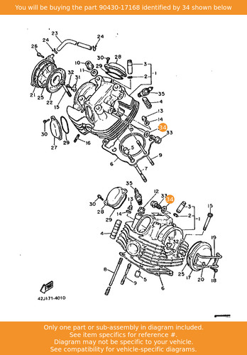 Yamaha gasket 90430 17168 - yamaha, gasket,