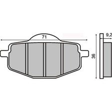 Rear Brake Pads Yamaha TZR 125 1993 > RMS 225102730