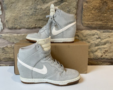 Nike Dunk Sky Hi Wedge 528899-003 Trainers Women UK 5 Grey