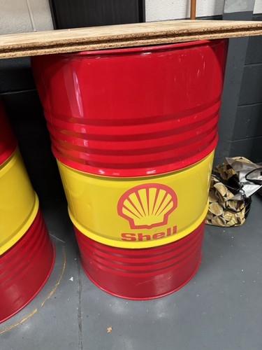 Vintage shell oil drum - vintage,