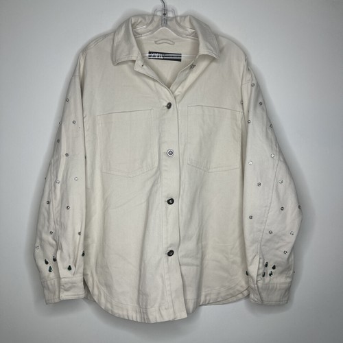 Zara shacket jacket studded - zara,
