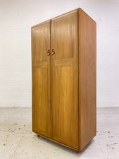 Vintage Ercol Windsor Blonde Wardrobe - Mid Century Compact Single Freestanding