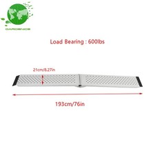 1 PC 78.7"L×8.5"W 600 lbs Motorcycle Loading Ramp For LawnMower Aluminum ATV UTV