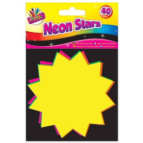 Fluorescent stars 10x10 - 40,