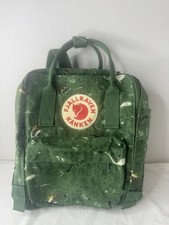 Fjallraven Kanken Art Mini Backpack Ltd Edit Artic Fox Green 12x10x5 Logo Pkts