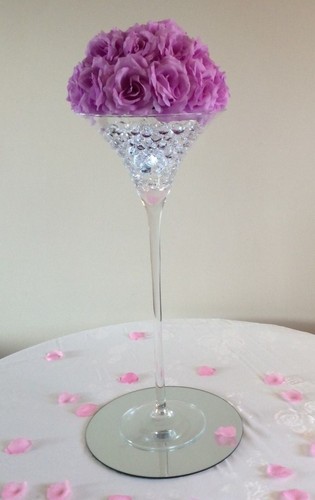 Martini vase hire - martini,