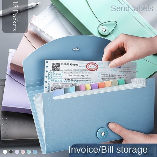 Portable 13pockets file - file, folder