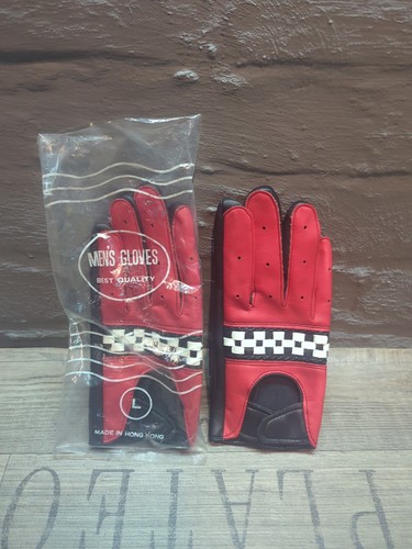 Vintage leather driving gloves - vintage,