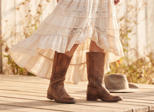 Vintage leather knee - leather,