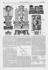STANNAH'S Pendulum Pump Antique Engineering Print 1877