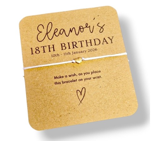 Birthday wish bracelet - birthday, party